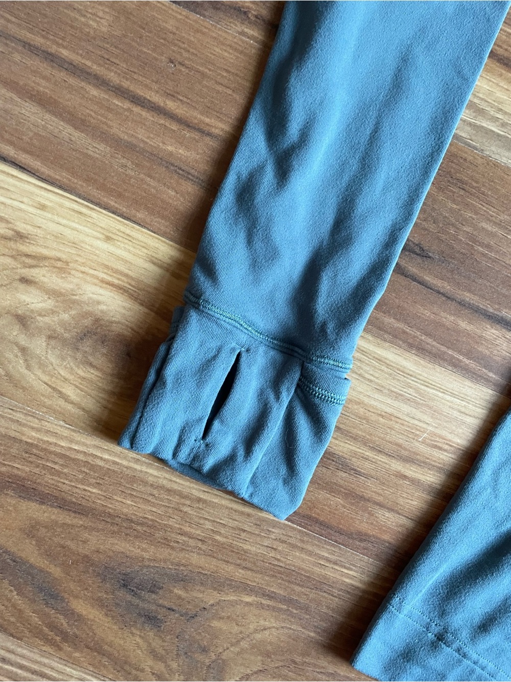 Lululemon Warm Stabilizer 1/2 Zip Hoodie Blue Charcoal Women's 6 - Picture 9 of 10